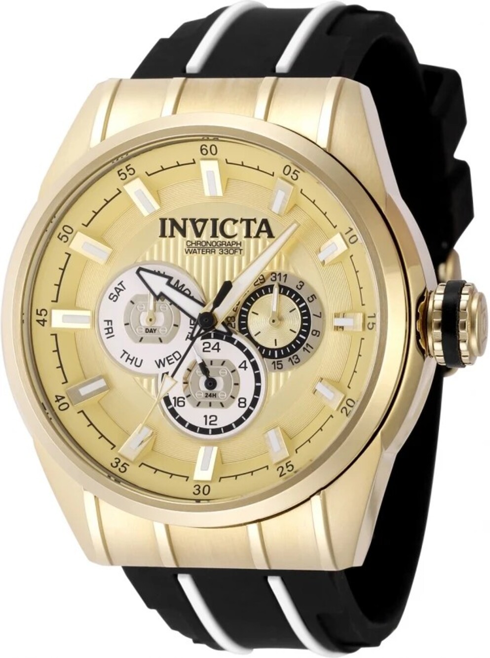Invicta Speedway Quartz Gold Dial Men's Watch 49056 - Gold-tone
